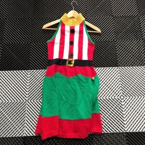 Small halter holiday dress. GUC.